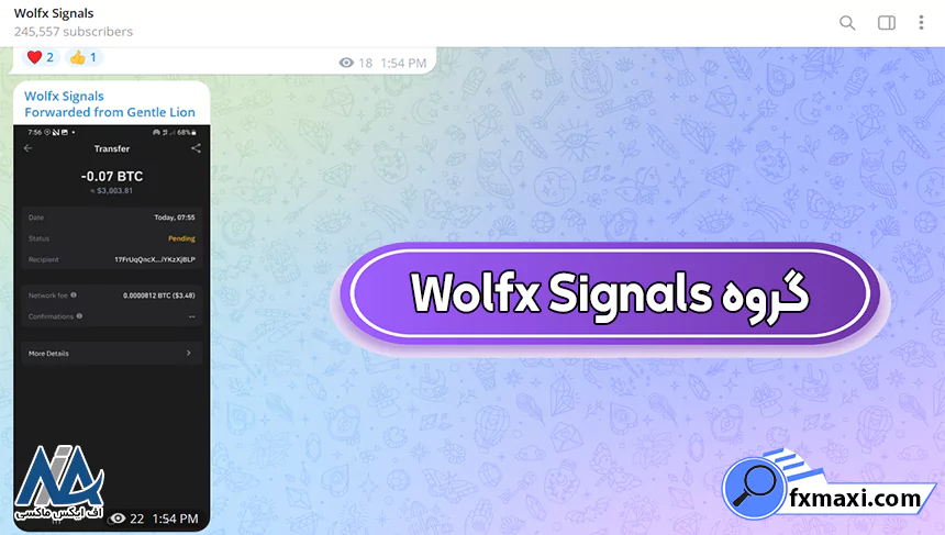 کانال Wolfx Signalsسیگنال کریپتو سیگنال گیری ازر دیجیتال بهترین سیگنال ارز دیجیتال