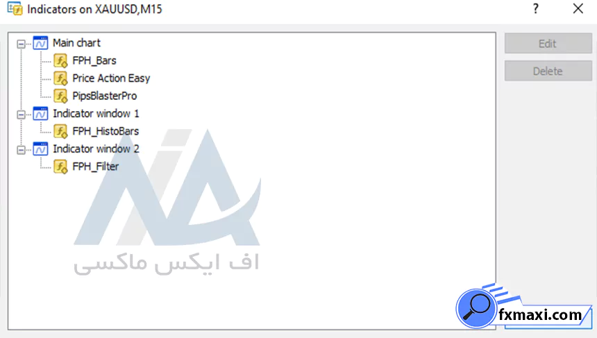 تنظیمات اندیکاتور استراتژی همزمان لانگ و شورت طلا