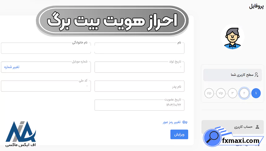 قیمت لحظه ای برگ بیت، احراز هویت بیت برگ، ورود بیت برگ