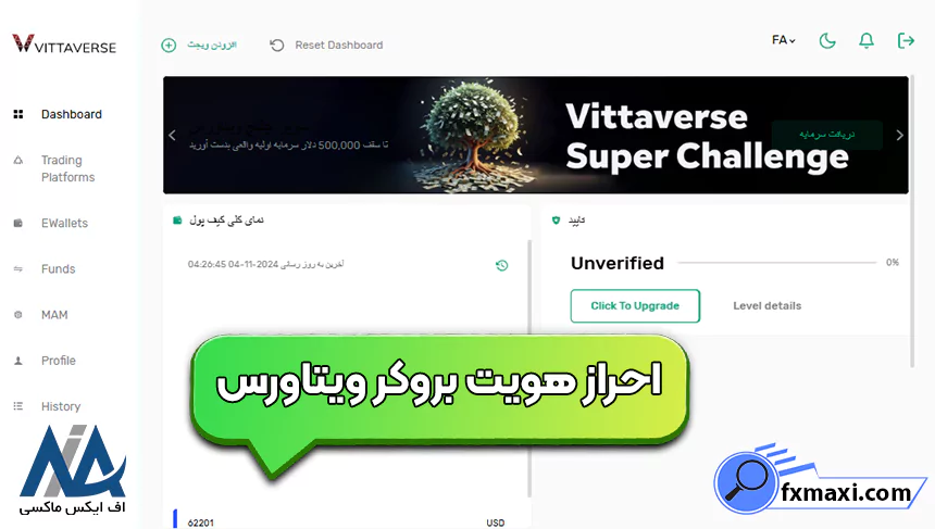 مدارک لازم برای احراز هویت در ویتاورس، مراحل احراز هویت بروکر ویتاورس، نحوه احراز هویت بروکر ویتاورس