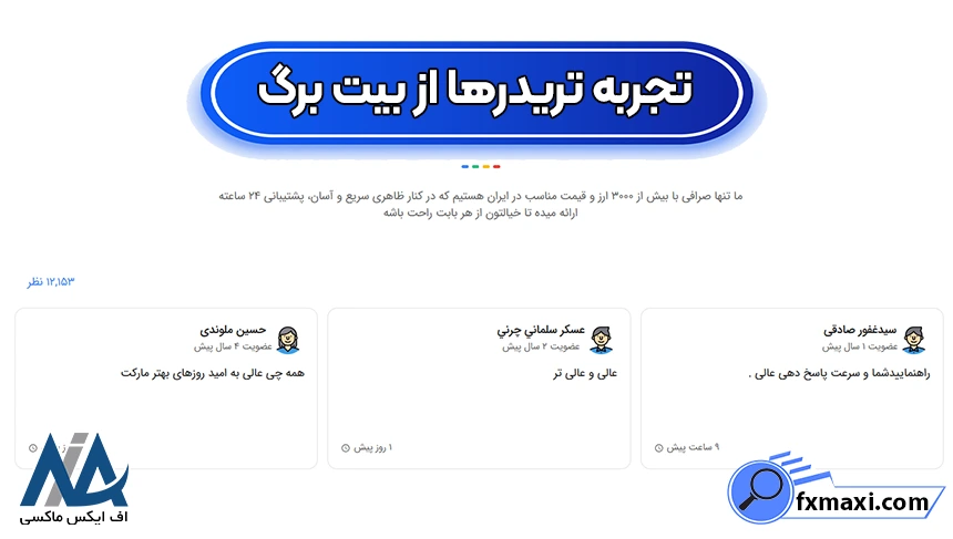 تجربه معامله گران از بیت برگ، نظرات کاربران در مورد صرافی بیت برگ، نظر کاربران در مورد بیت برگ