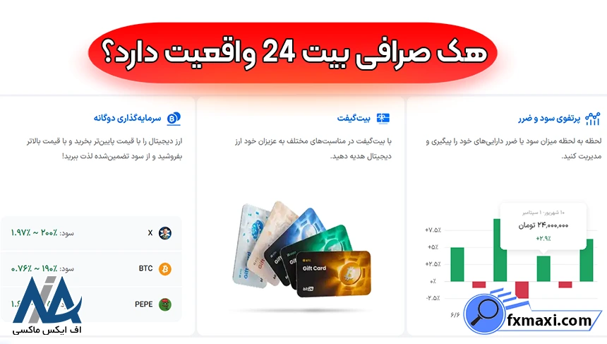 آیا صرافی بیت 24 کلاهبردار است؟ هک صرافی بیت 24، آیا صرافی بیت 24 کلاهبردار است، کلاهبرداری صرافی بیت 24